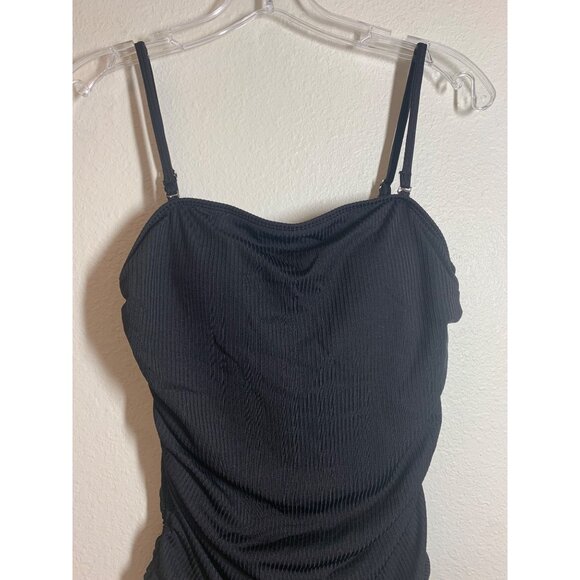 NWOT One Piece Swimsuit Women's Size Medium Black AD3 - Picture 2 of 5